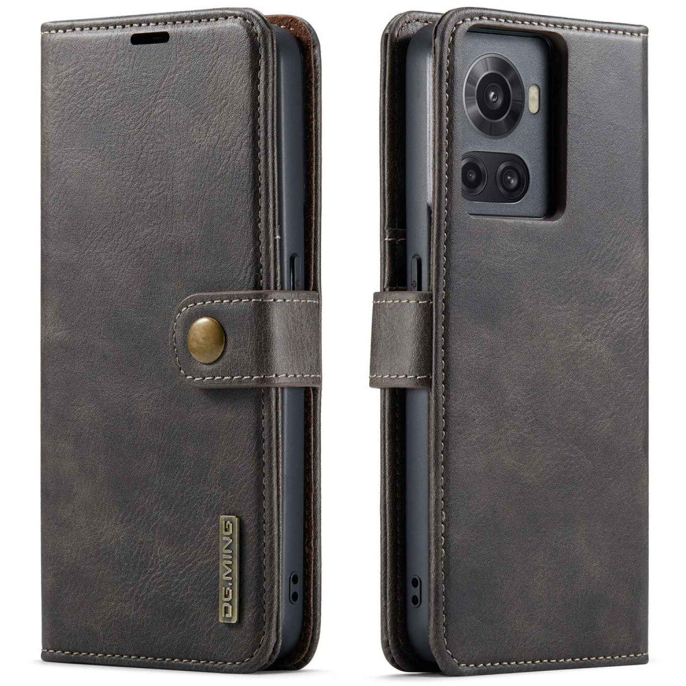 DG.MING OnePlus 10R / Ace 2-in-1 Wallet Case - Grey