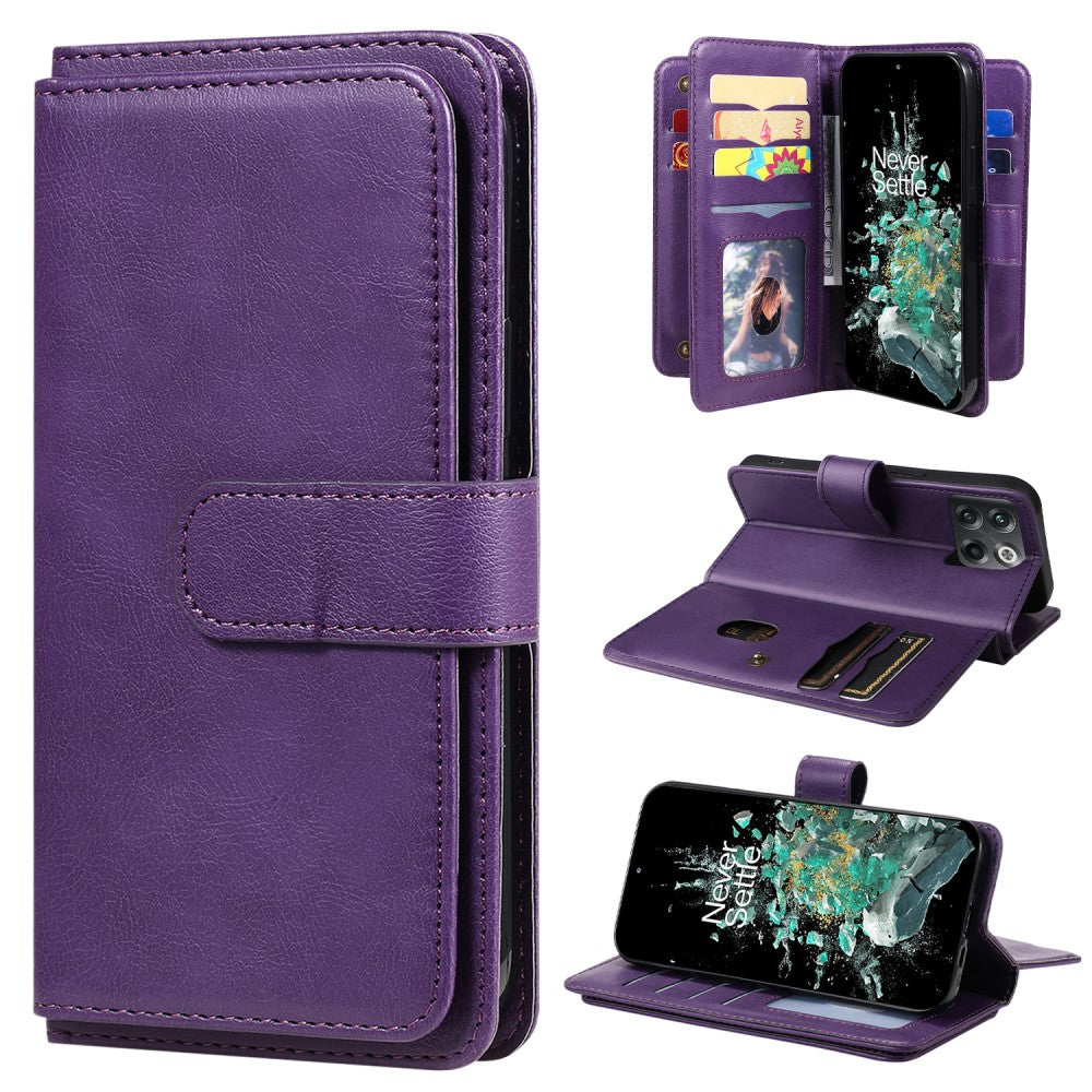 10-slot wallet case for OnePlus Ace Pro / 10T - Purple