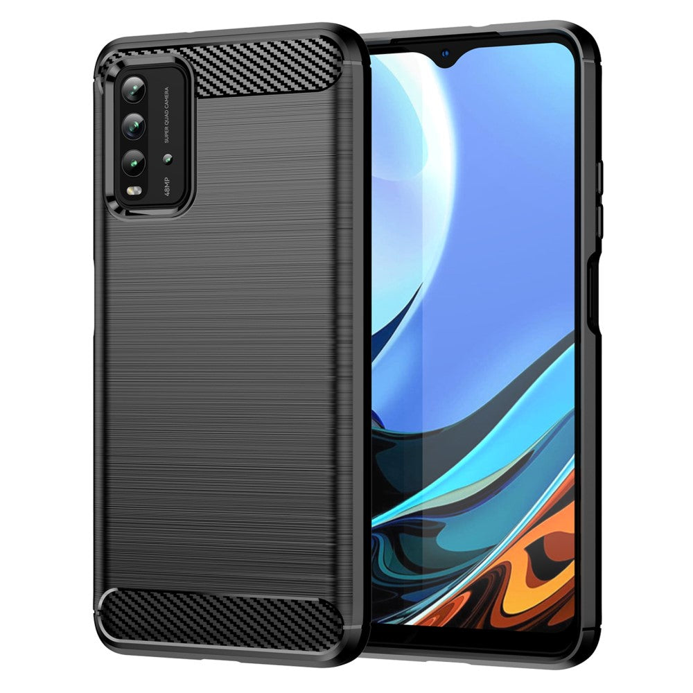 Carbon Flex case - Xiaomi Redmi 9T / Poco M3 / Note 9 - Black