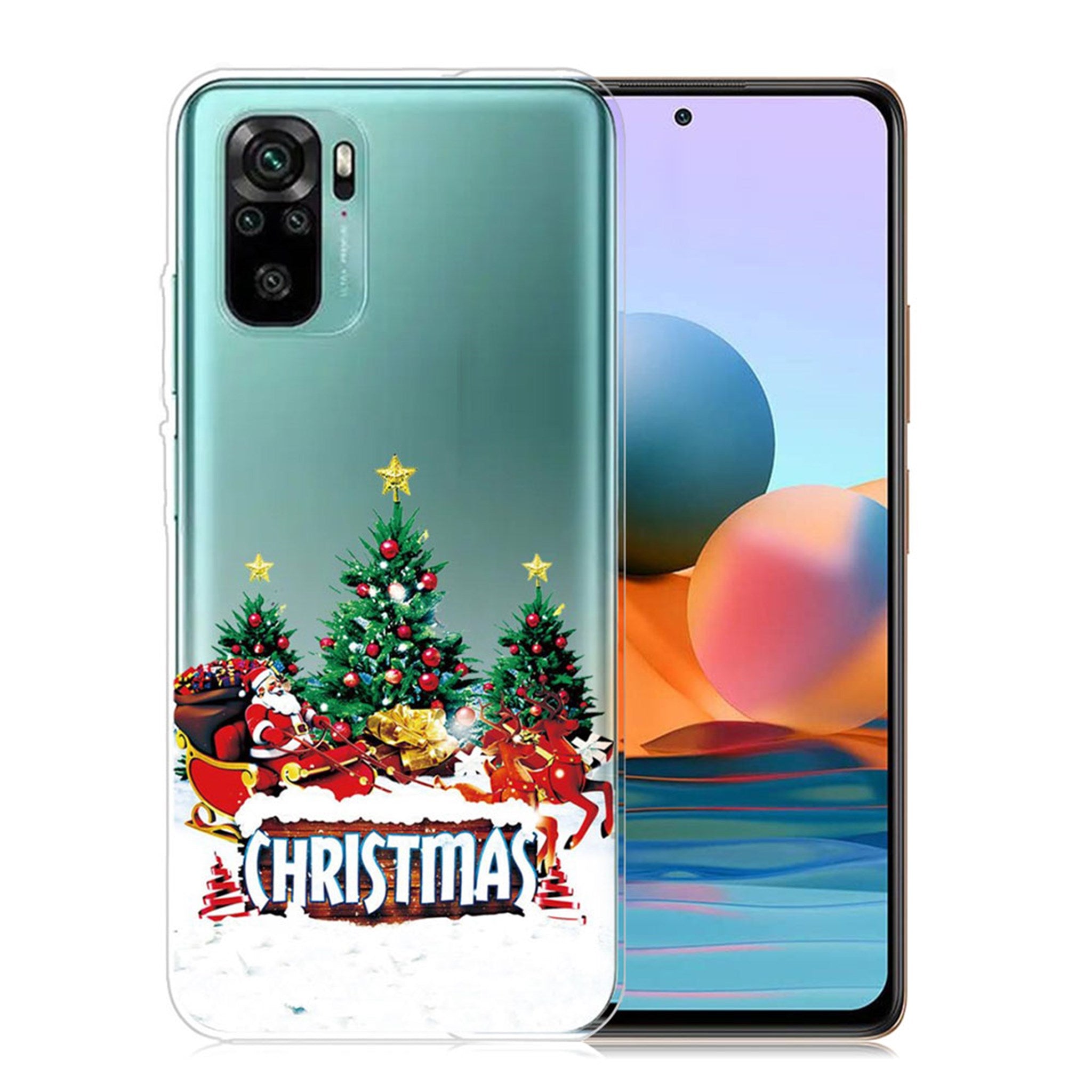 Christmas Xiaomi Redmi Note 10S / Redmi Note 10 case - Christmas Tree and Santa