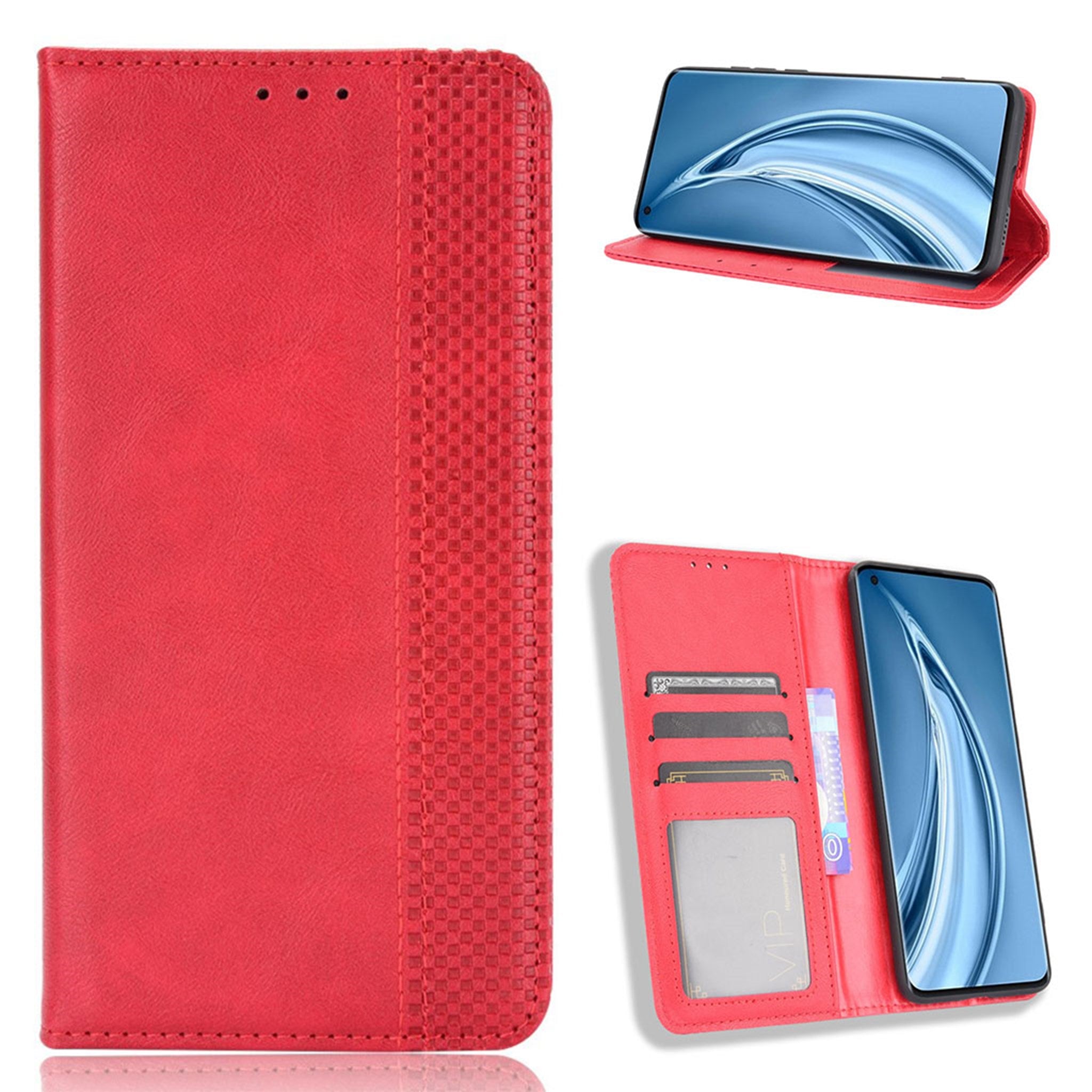 Bofink Vintage Xiaomi Mi 10S leather case - Red