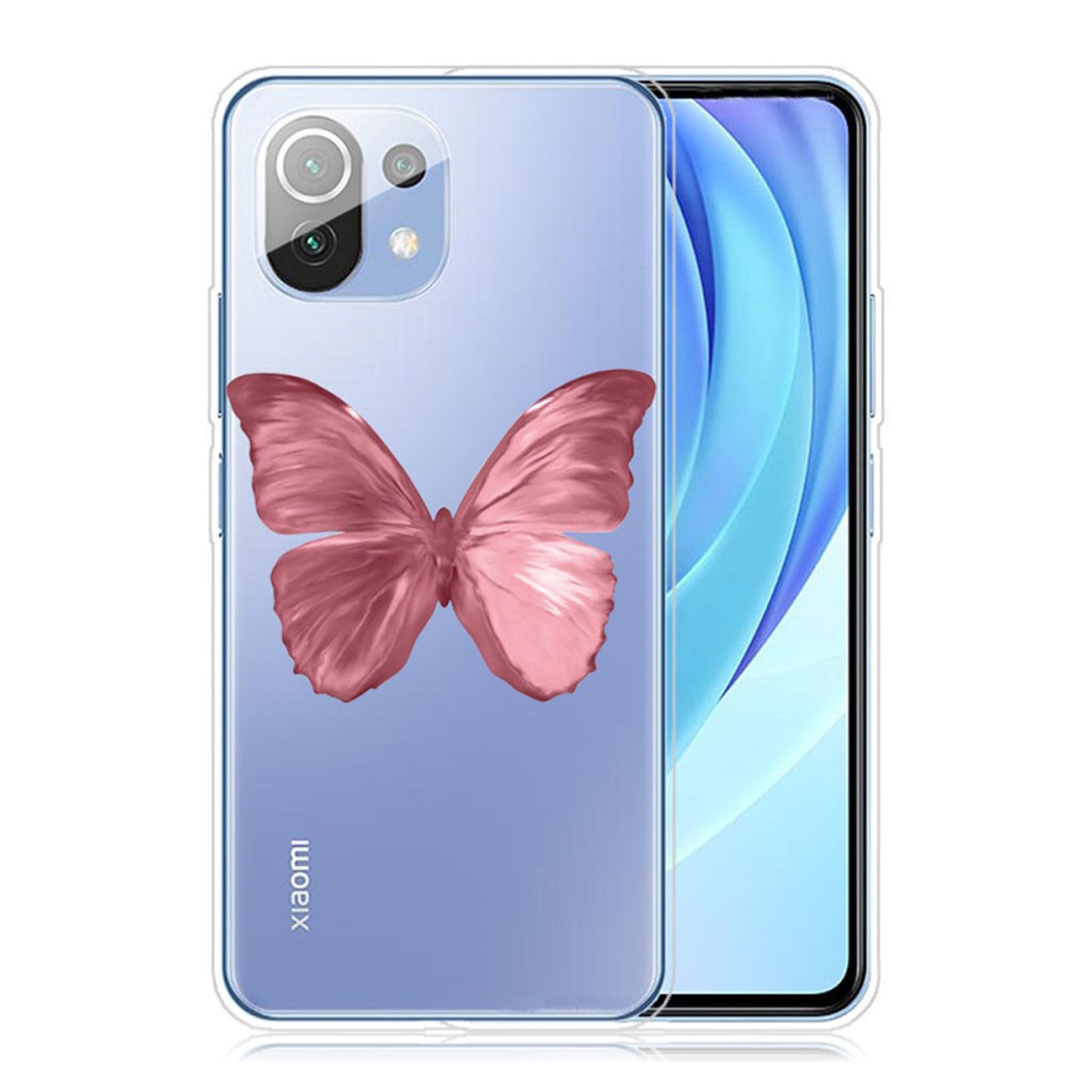 Deco Xiaomi Mi 11 Lite 5G / 11 Lite case - Pink Butterfly