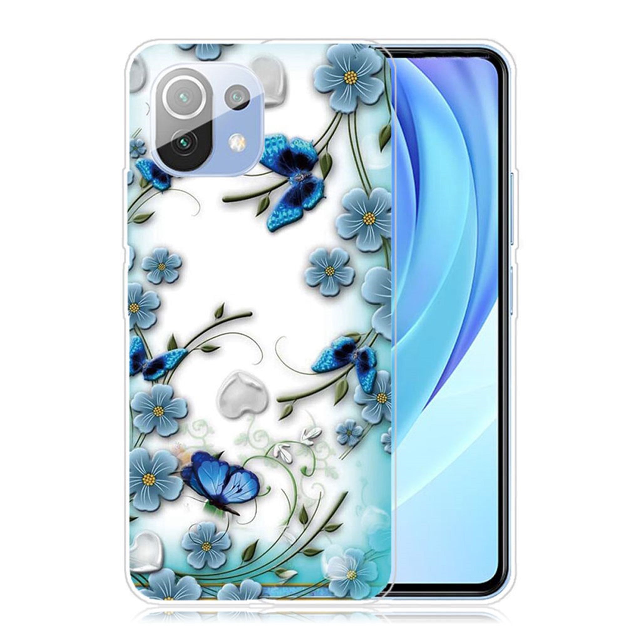 Deco Xiaomi Mi 11 Lite 5G / 11 Lite case - Butterfly and Flower