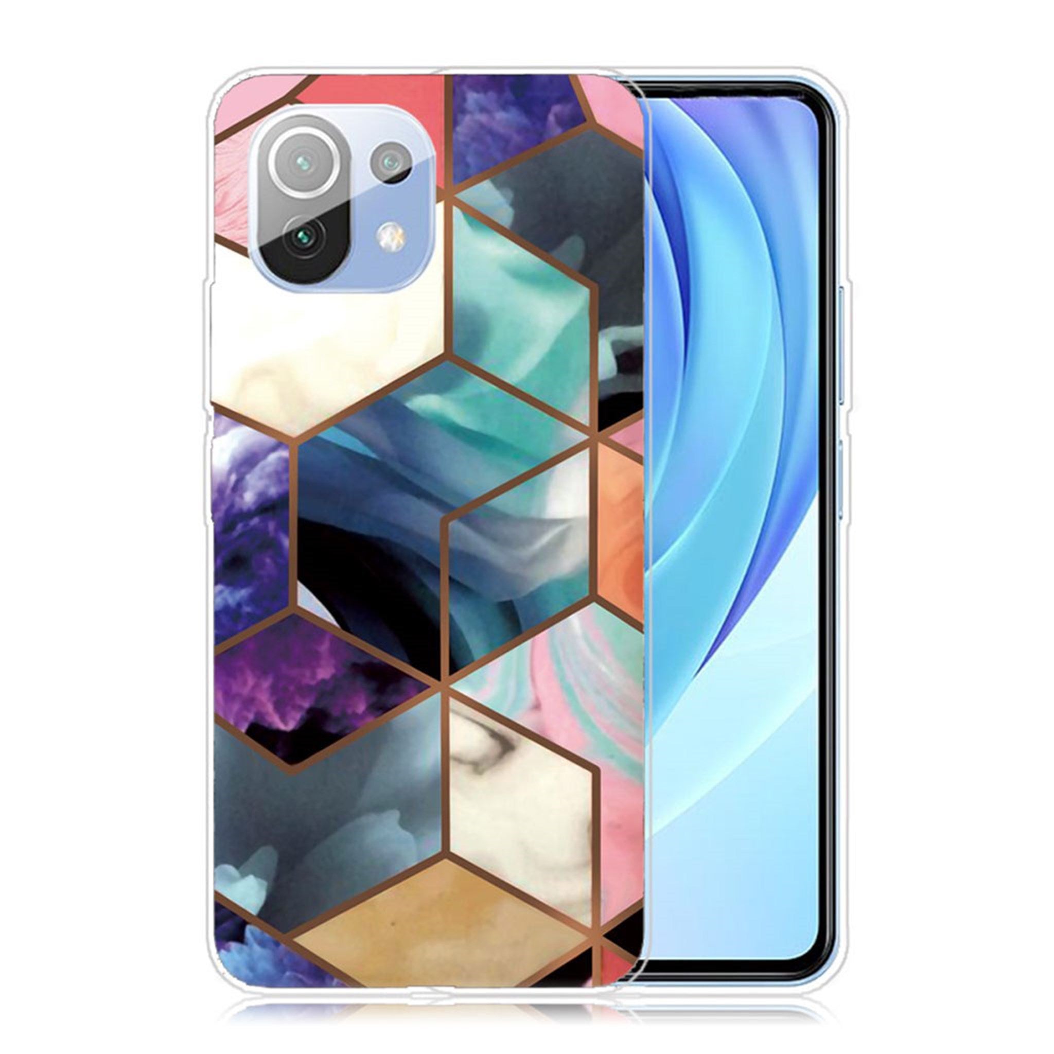 Marble Xiaomi Mi 11 Lite 5G / 11 Lite case - Colorful Cube Tile