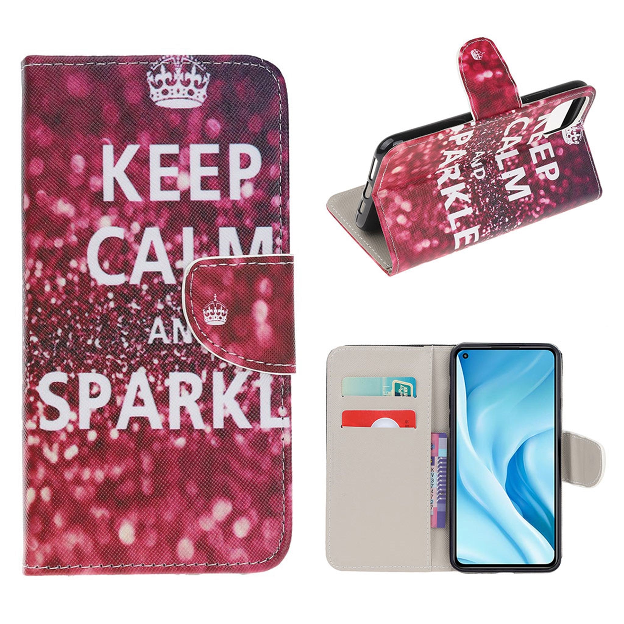 Wonderland Xiaomi Mi 11 Lite 5G / Mi 11 Lite flip case - Keep Calm and Sparkle