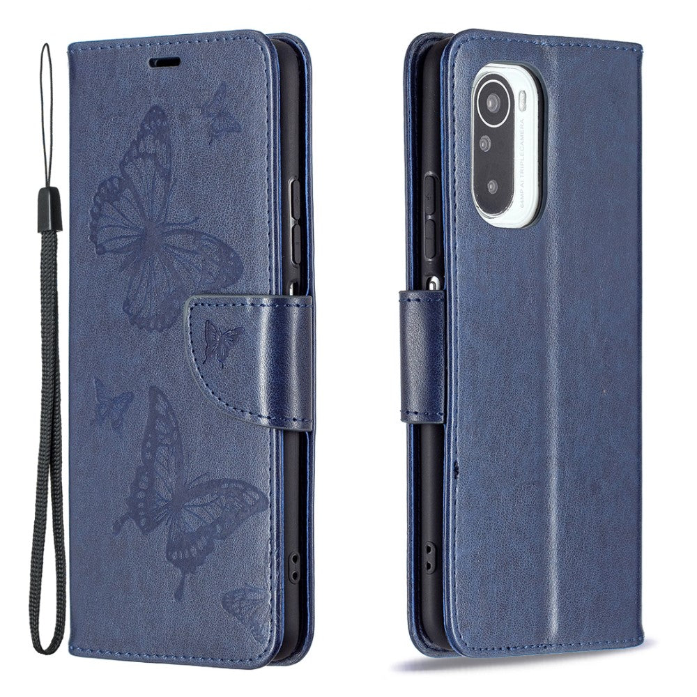 Butterfly Xiaomi Mi 11i / Poco F3 / K40 Pro Plus flip case - Dark Blue