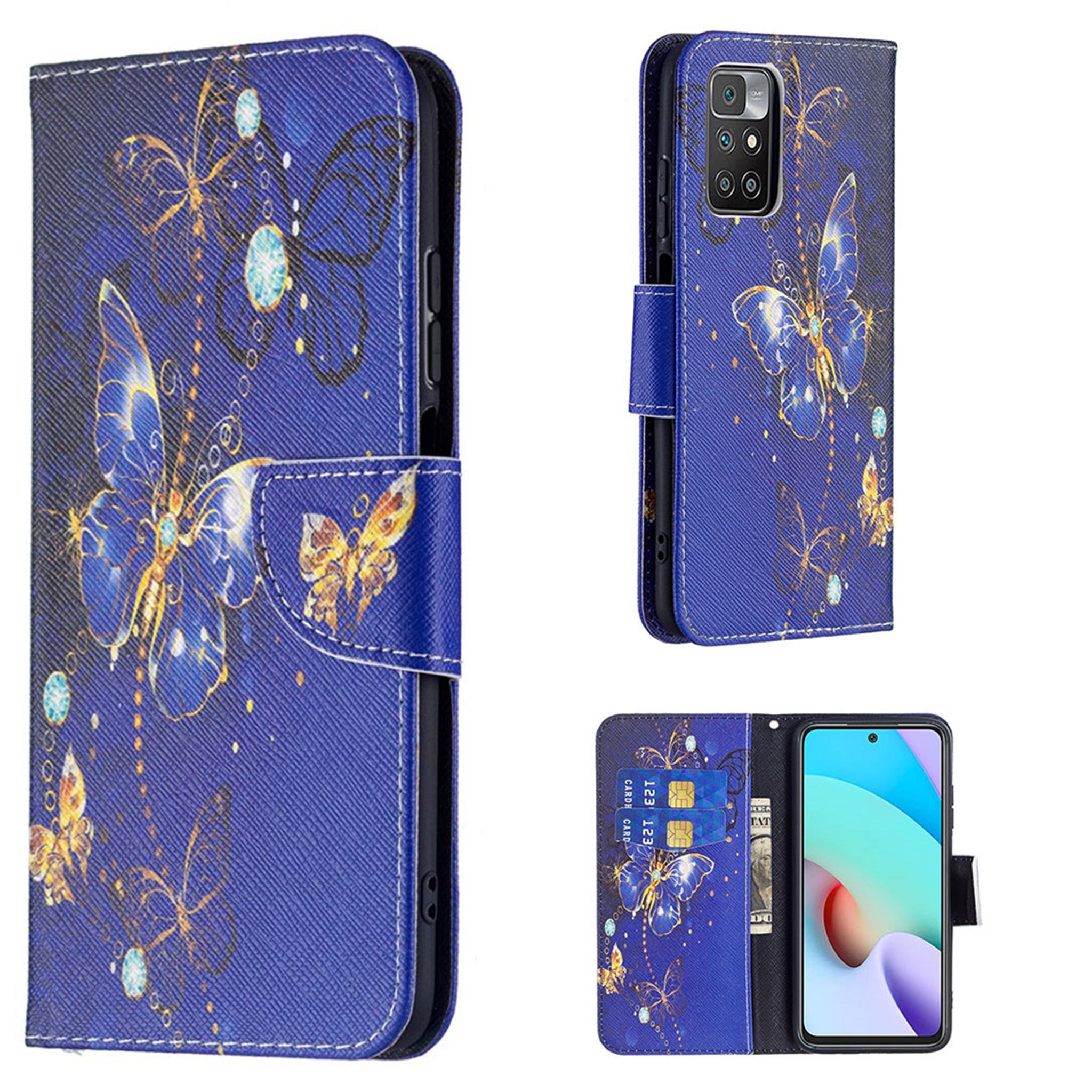 Wonderland Xiaomi Redmi 10 Prime / Redmi 10 flip case - Purple Butterflies