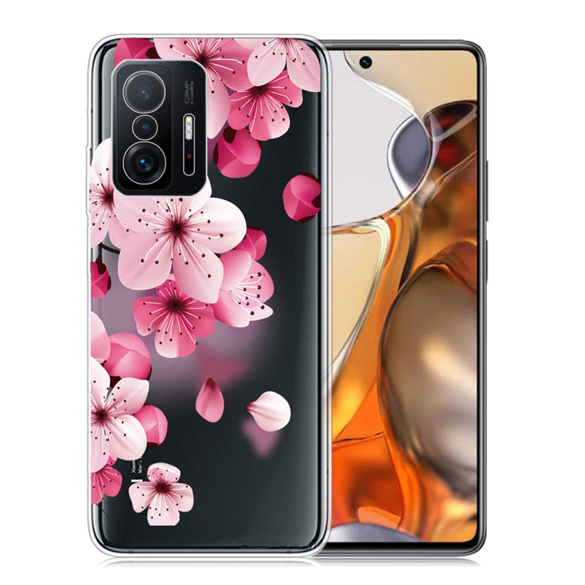 Marble Xiaomi 11T case - Peach Blossom