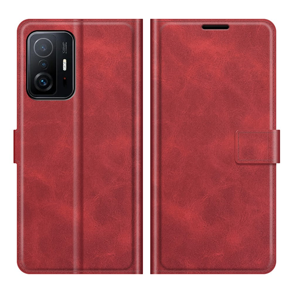 Wallet-style leather case for Xiaomi 11T / 11T Pro - Red