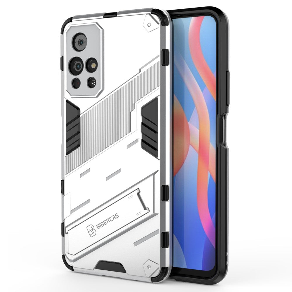 Shockproof hybrid cover with a modern touch for Xiaomi Redmi Note 11T 5G / Note 11S 5G - White