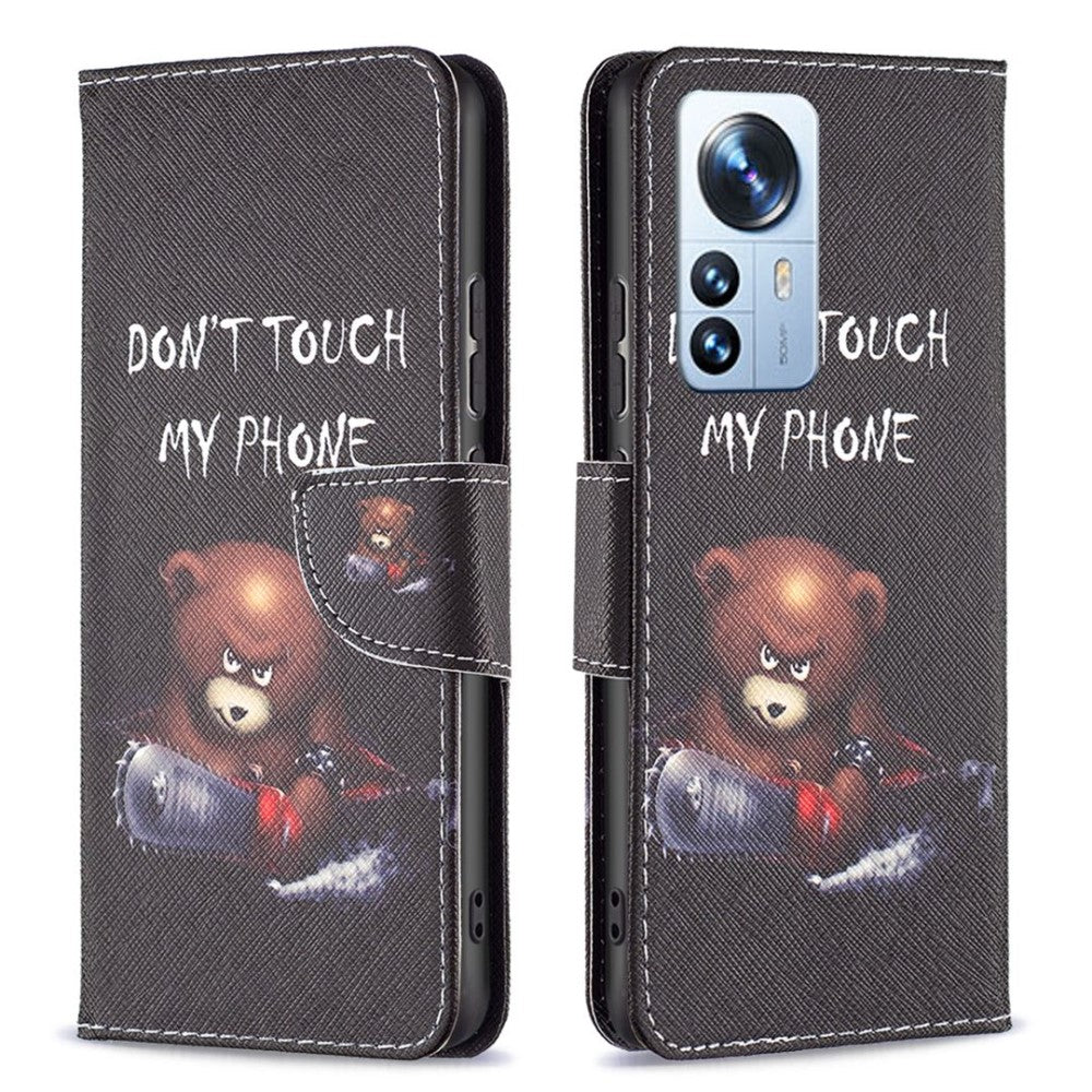 Wonderland Xiaomi 12 Pro flip case - Bear