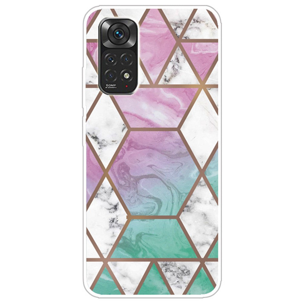 Marble Xiaomi Redmi Note 11 Pro 5G case - White Diamond in Colorful Background