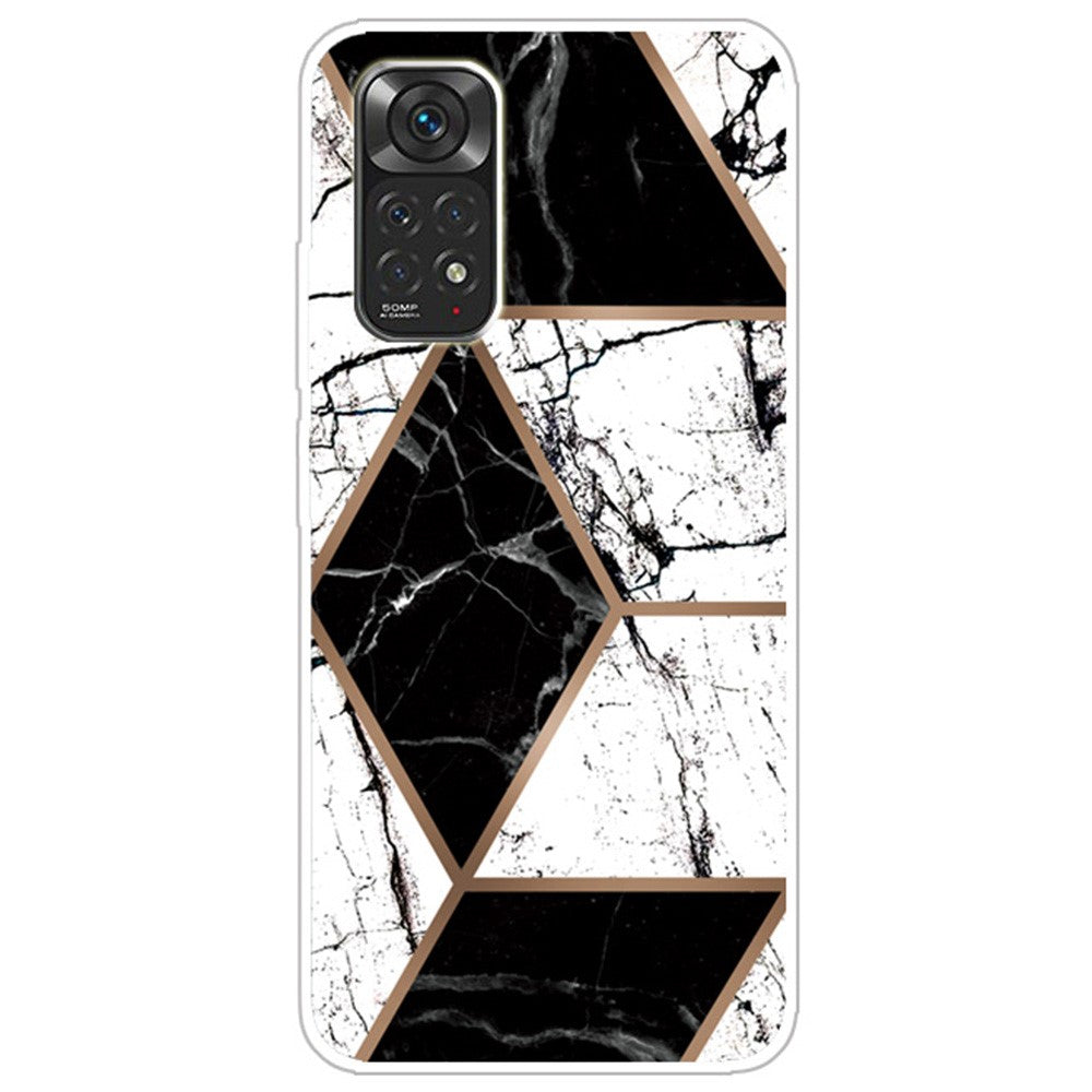 Marble Xiaomi Redmi Note 11 Pro 5G case - Black and White Marble Shape