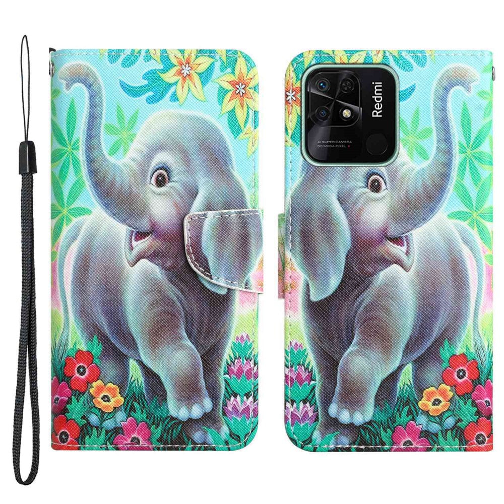 Wonderland Xiaomi Redmi 10C flip case - Elephant