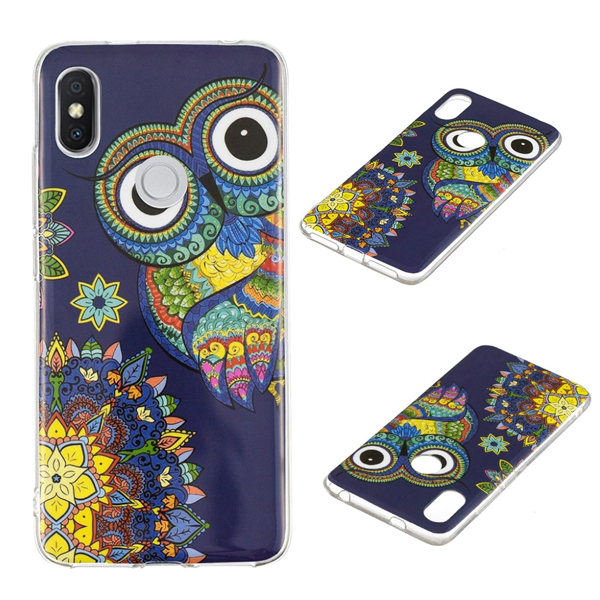 Xiaomi Redmi S2 luminous pattern case - Colorized Owl