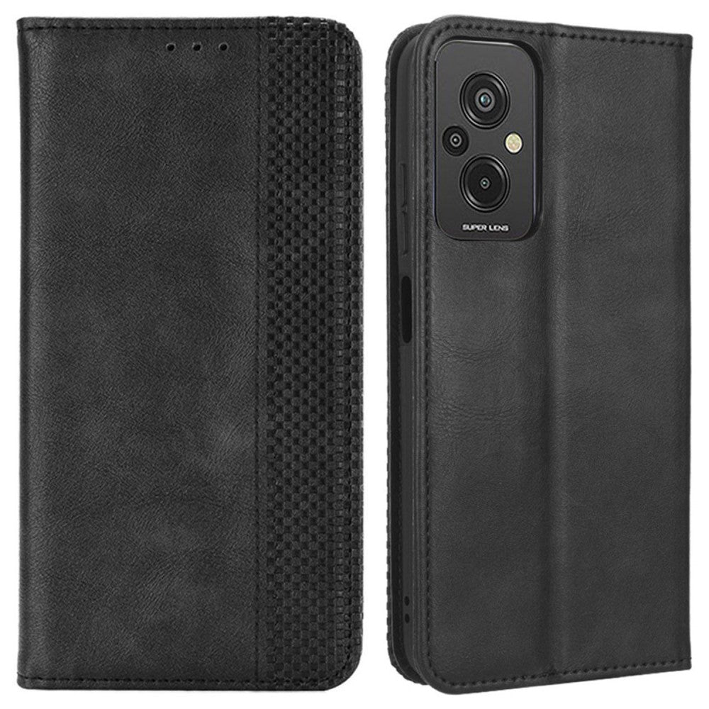 Bofink Vintage Xiaomi Redmi 11 Prime 4G leather case - Black