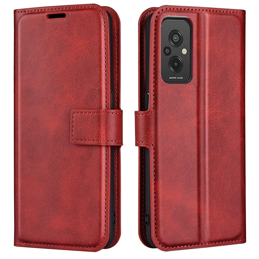 Wallet-style leather case for Xiaomi Redmi 11 Prime 4G - Red