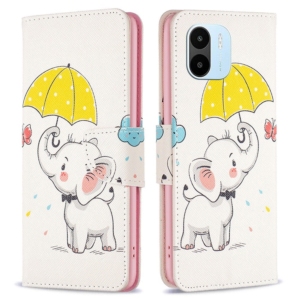 Wonderland Xiaomi Redmi A1 flip case - Umbrella and Elephant