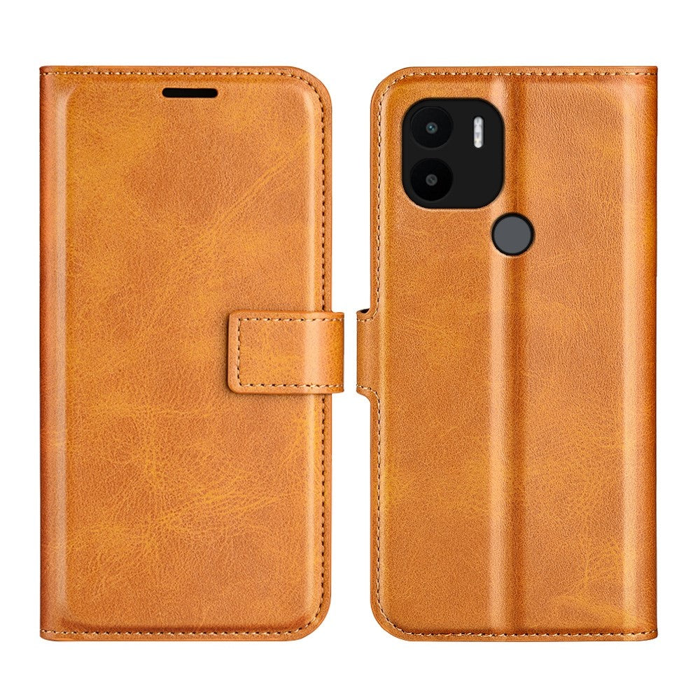 Wallet-style leather case for Xiaomi Redmi A1 Plus - Brown