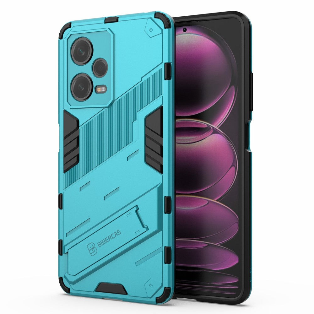 Shockproof hybrid cover with a modern touch for Xiaomi Redmi Note 12 Pro - Baby Blue