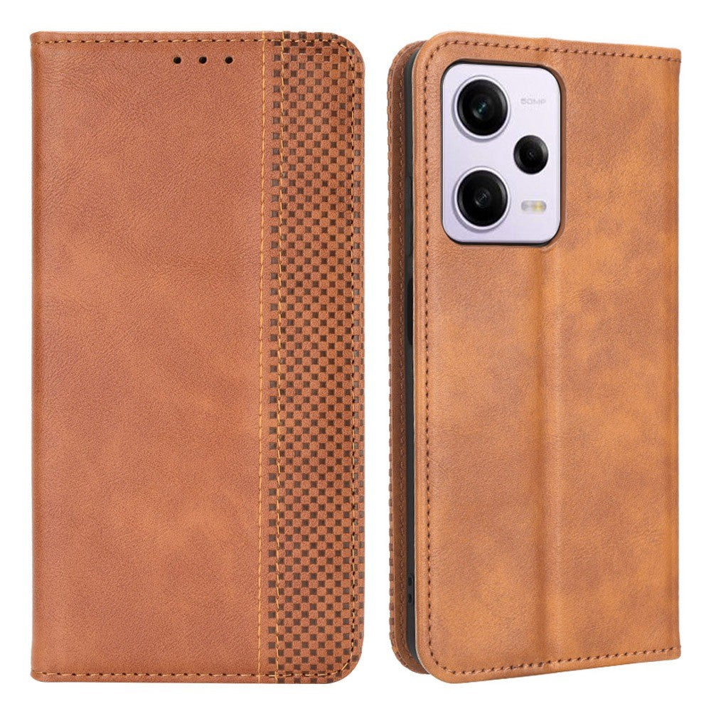 Bofink Vintage Xiaomi Redmi Note 12 Pro leather case - Brown