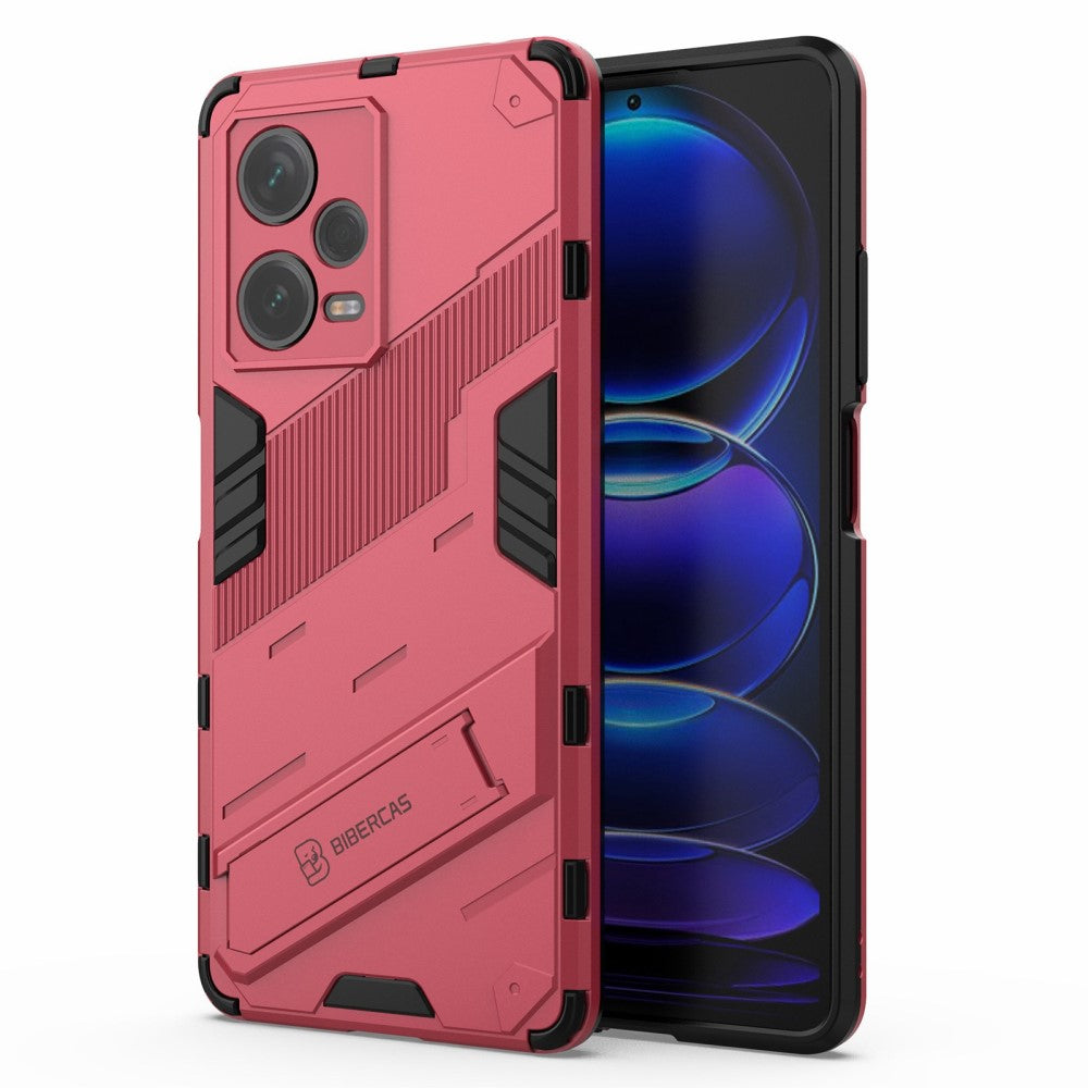 Shockproof hybrid cover with a modern touch for Xiaomi Redmi Note 12 Pro Plus - Rose