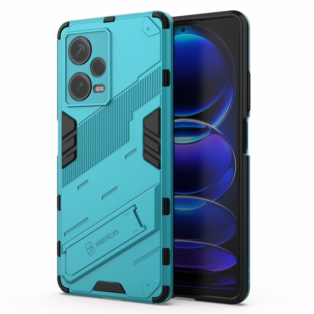 Shockproof hybrid cover with a modern touch for Xiaomi Redmi Note 12 Pro Plus - Baby Blue