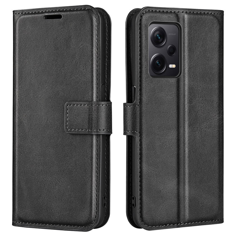 Wallet-style leather case for Xiaomi Redmi Note 12 Pro Plus - Black