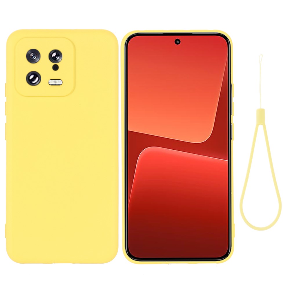 Matte liquid silicone cover for Xiaomi 13 - Yellow