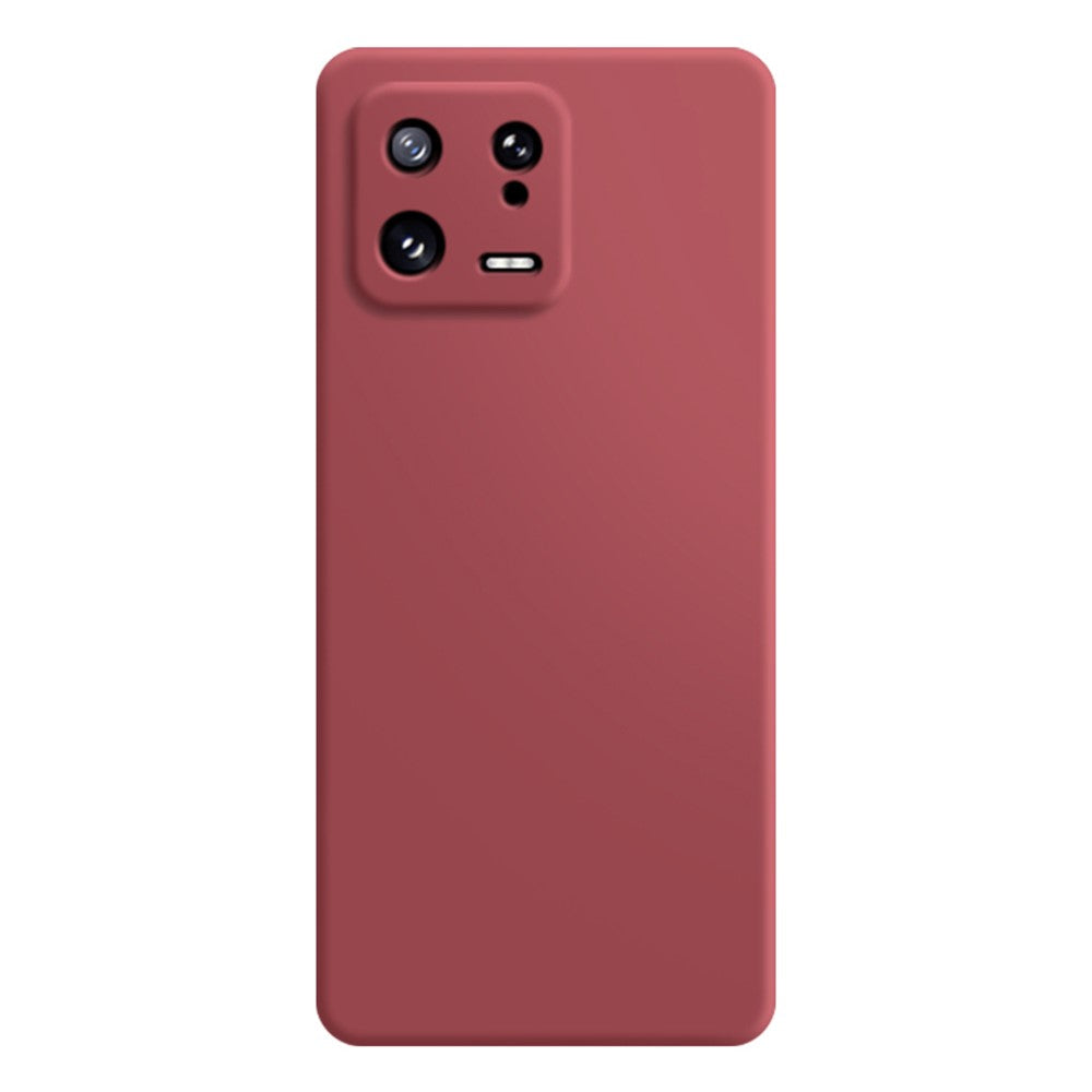 Beveled anti-drop rubberized cover for Xiaomi 13 - Red