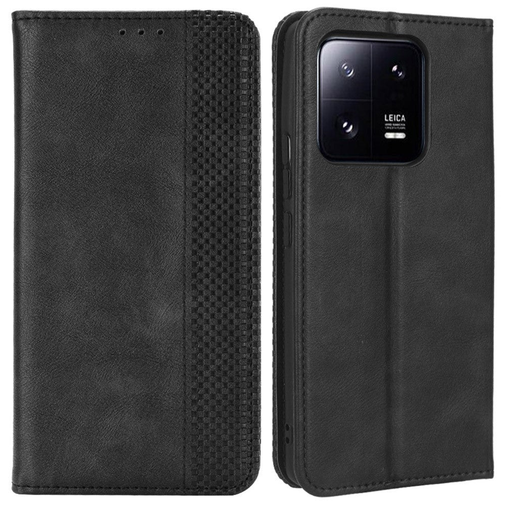 Bofink Vintage Xiaomi 13 leather case - Black