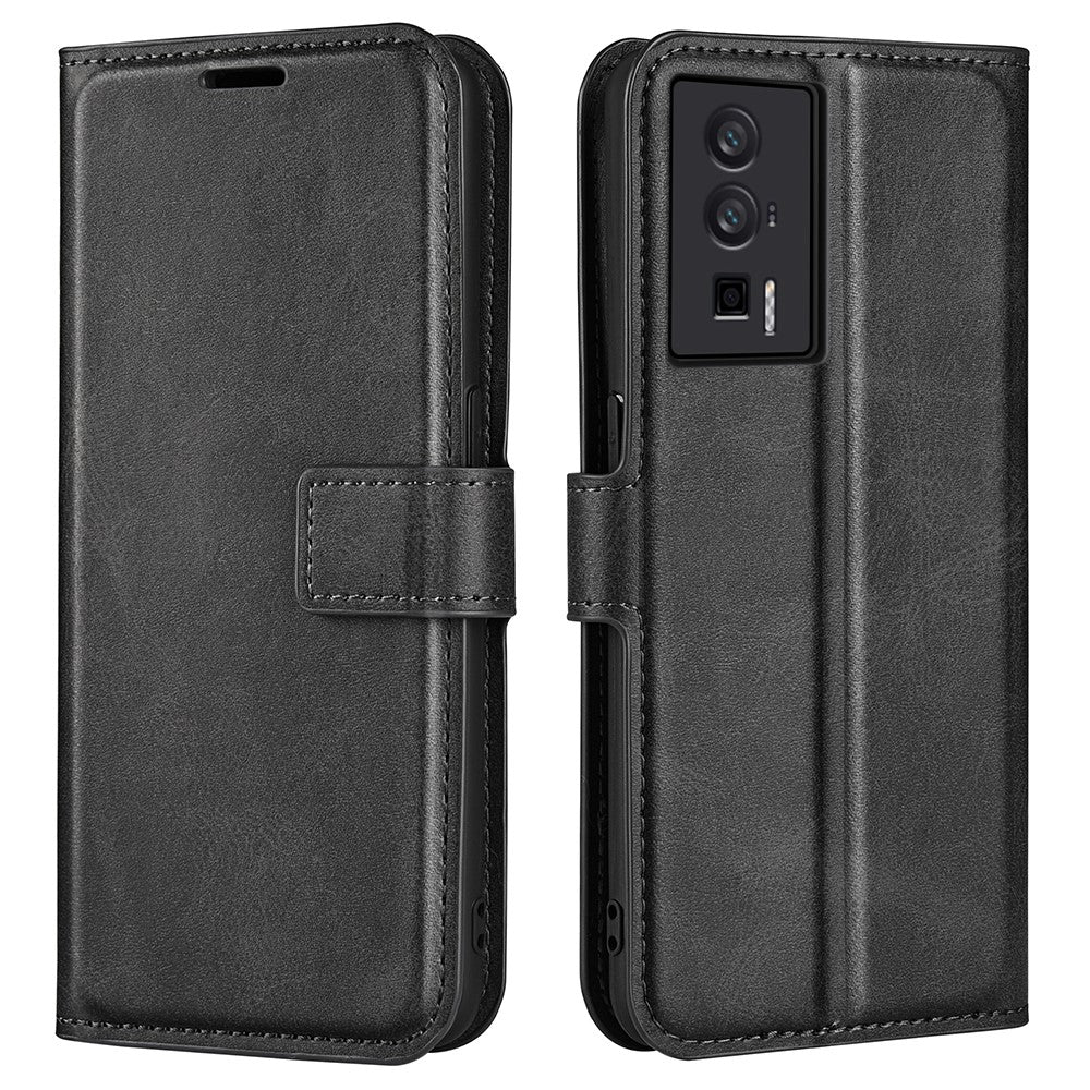 Wallet-style leather case for Xiaomi Redmi K60 / K60 Pro - Black