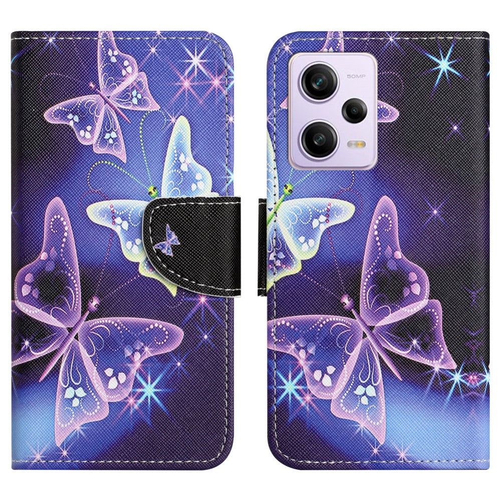 Wonderland Xiaomi Poco X5 Pro / Redmi Note 12 Pro / 12 Pro Speed flip case - Sparkling Butterflies