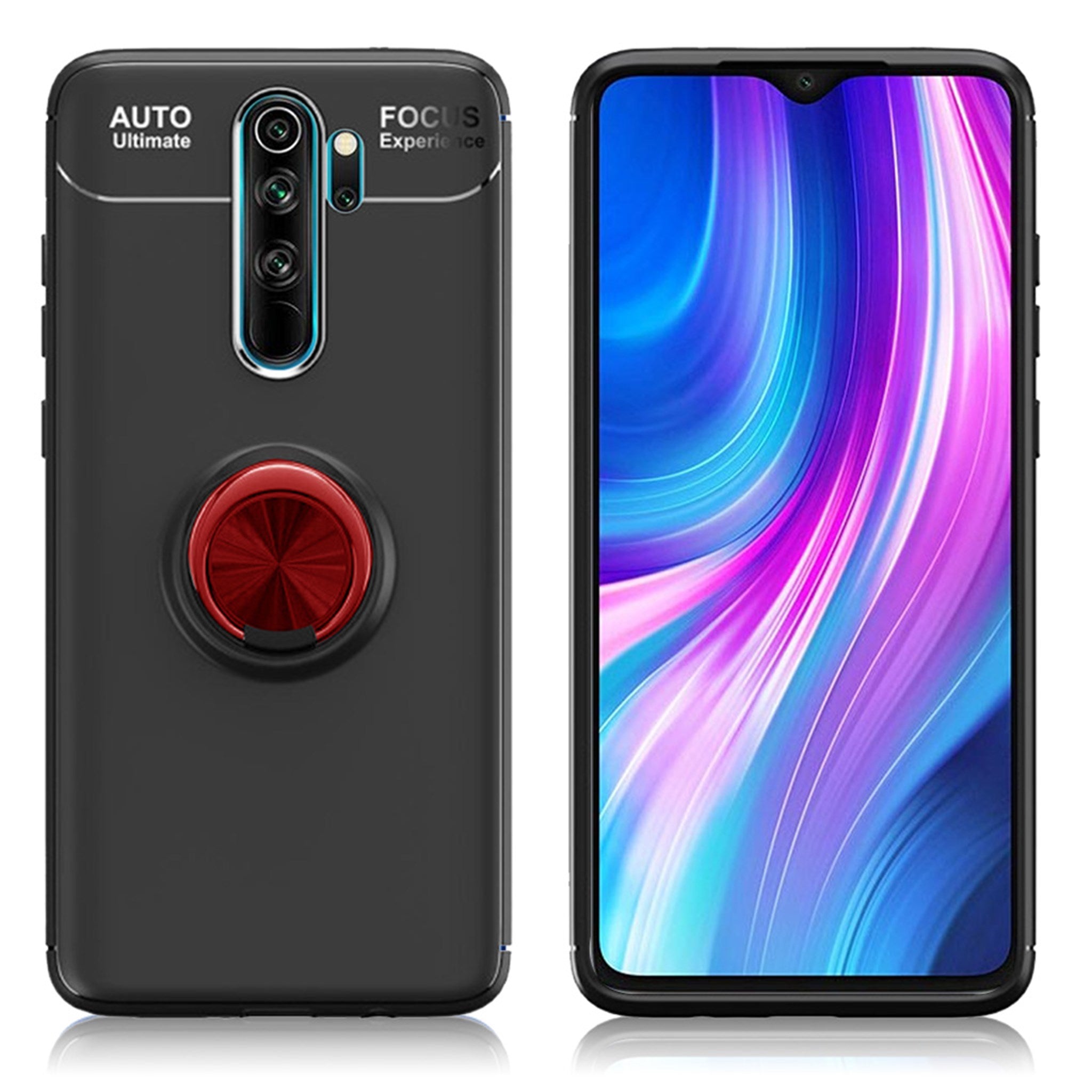 Ringo case - Xiaomi Redmi Note 8 Pro - Black / Red