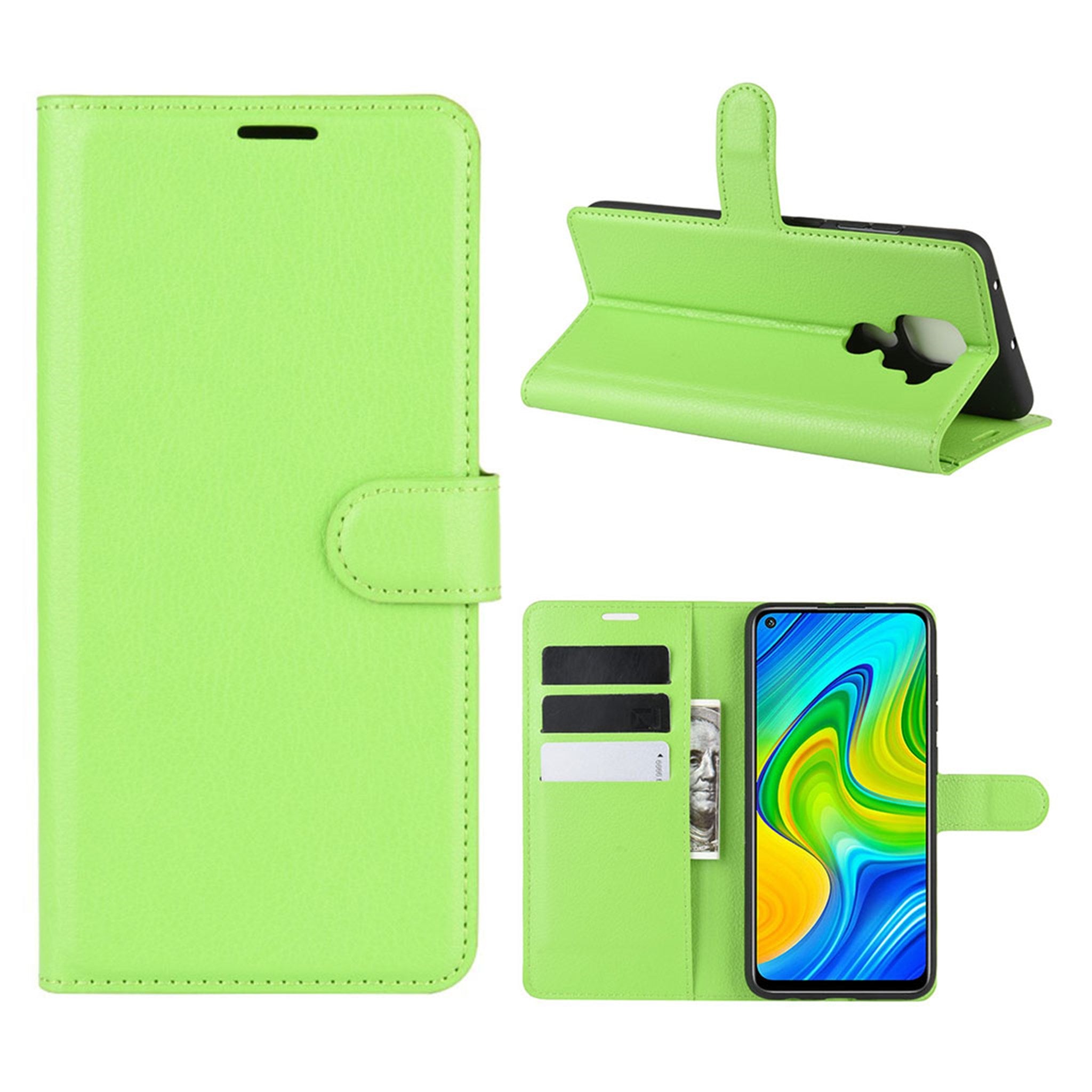 Classic Xiaomi Redmi Note 9 flip case - Green