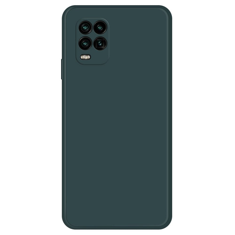 Beveled anti-drop rubberized cover for Xiaomi Mi 10 Lite 5G - Blackish Green