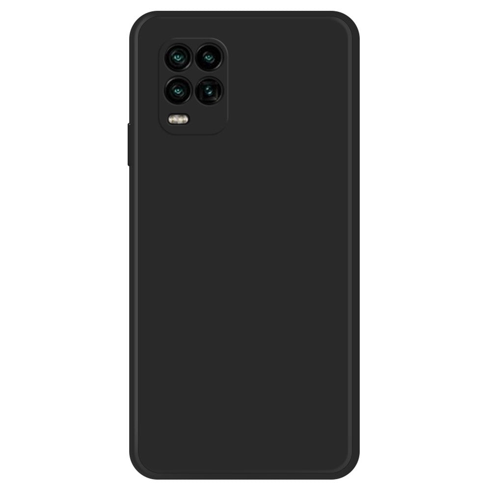 Beveled anti-drop rubberized cover for Xiaomi Mi 10 Lite 5G - Black