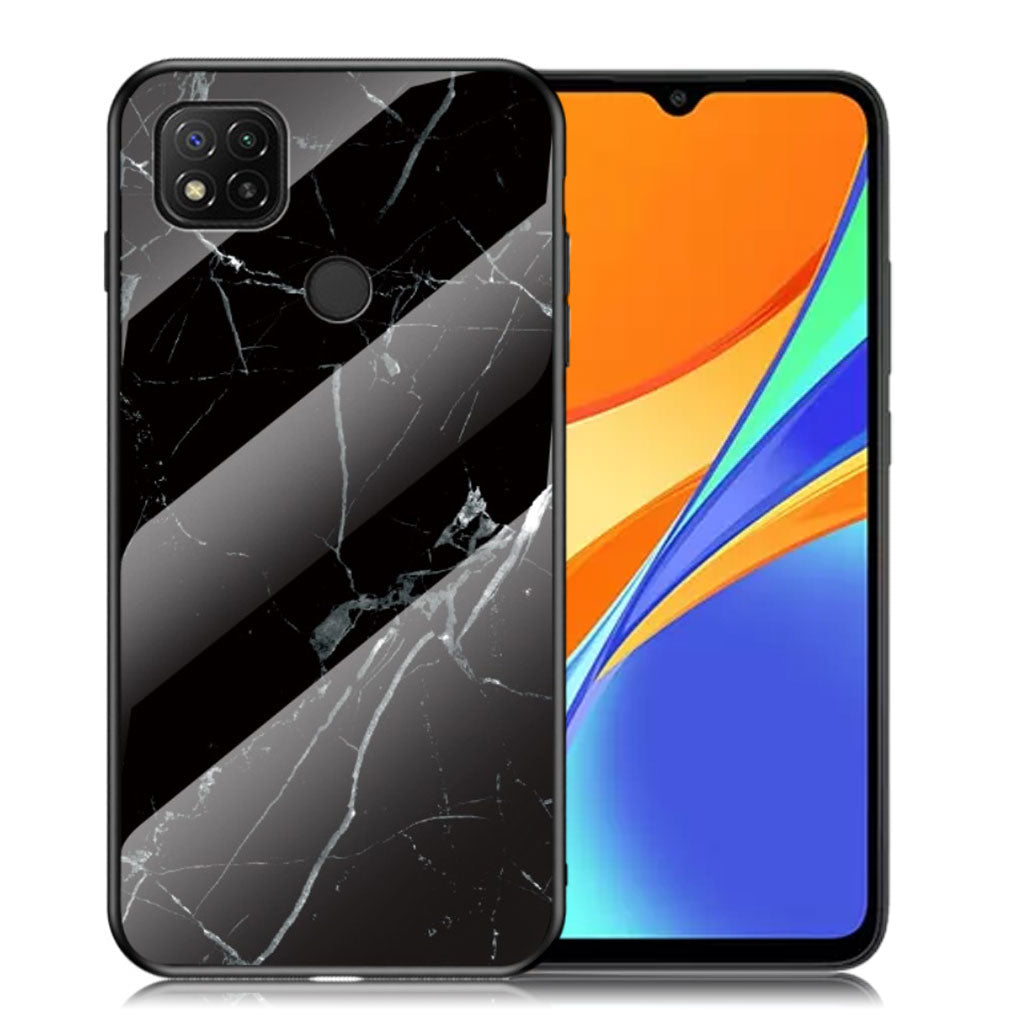 Fantasy Marble Xiaomi Redmi 9C cover - Black Marble