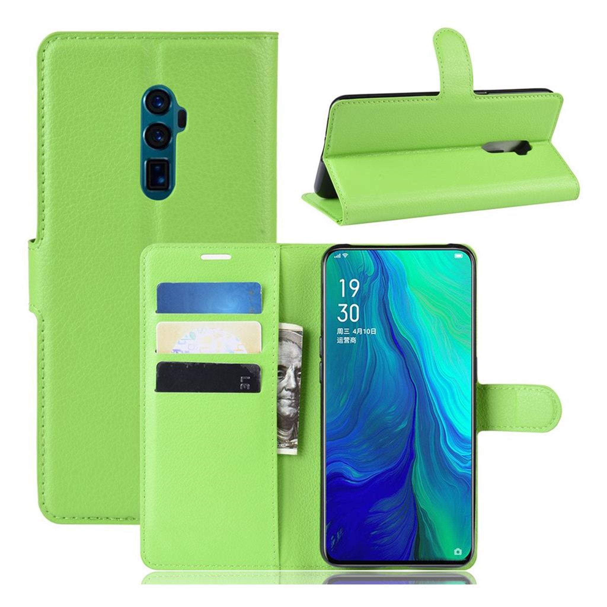 Simple Oppo Reno 10x Zoom flip case - Green