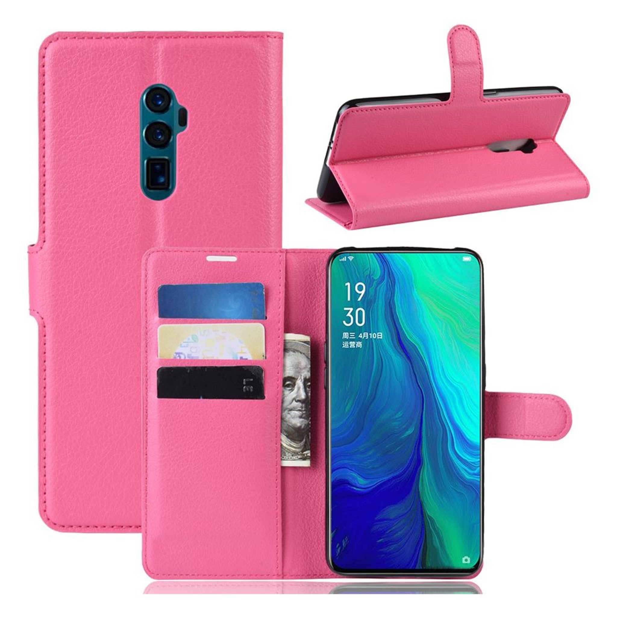 Simple Oppo Reno 10x Zoom flip case - Rose