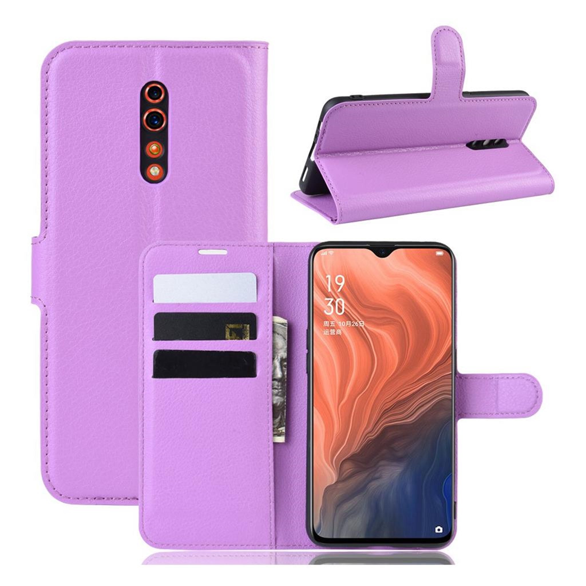 Simple Oppo Reno Z flip case - Purple