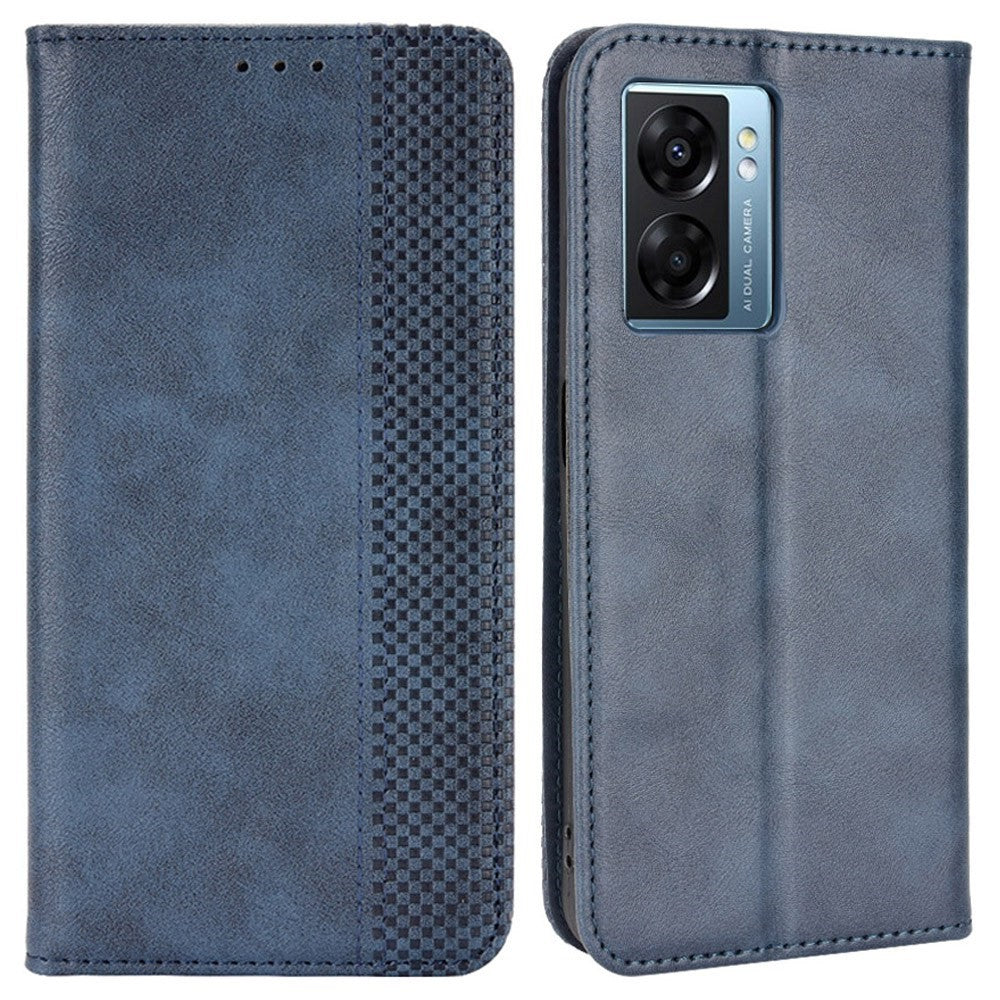 Bofink Vintage Oppo A57 (2022) leather case - Blue