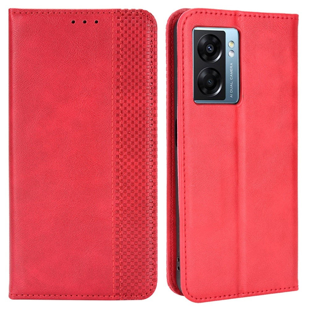 Bofink Vintage Oppo A57 (2022) leather case - Red