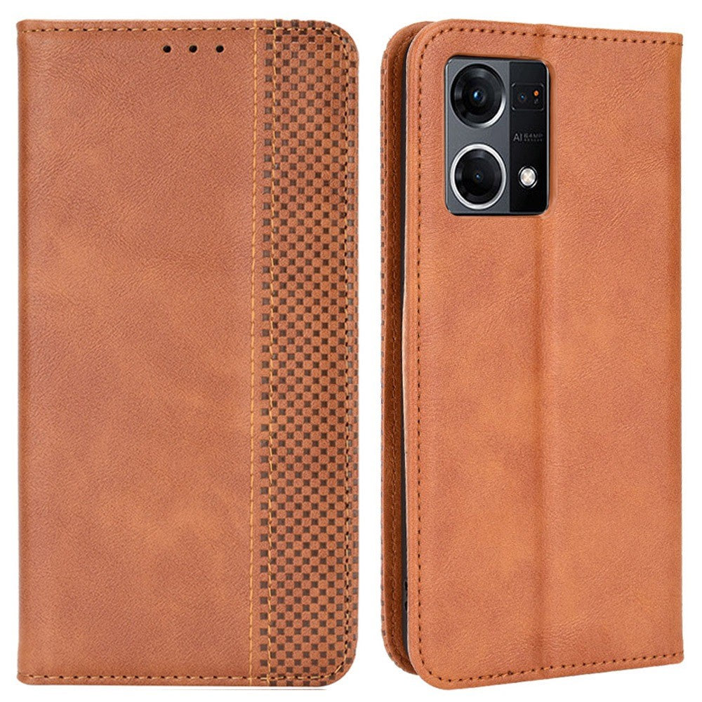 Bofink Vintage Oppo F21 Pro / Reno7 leather case - Brown