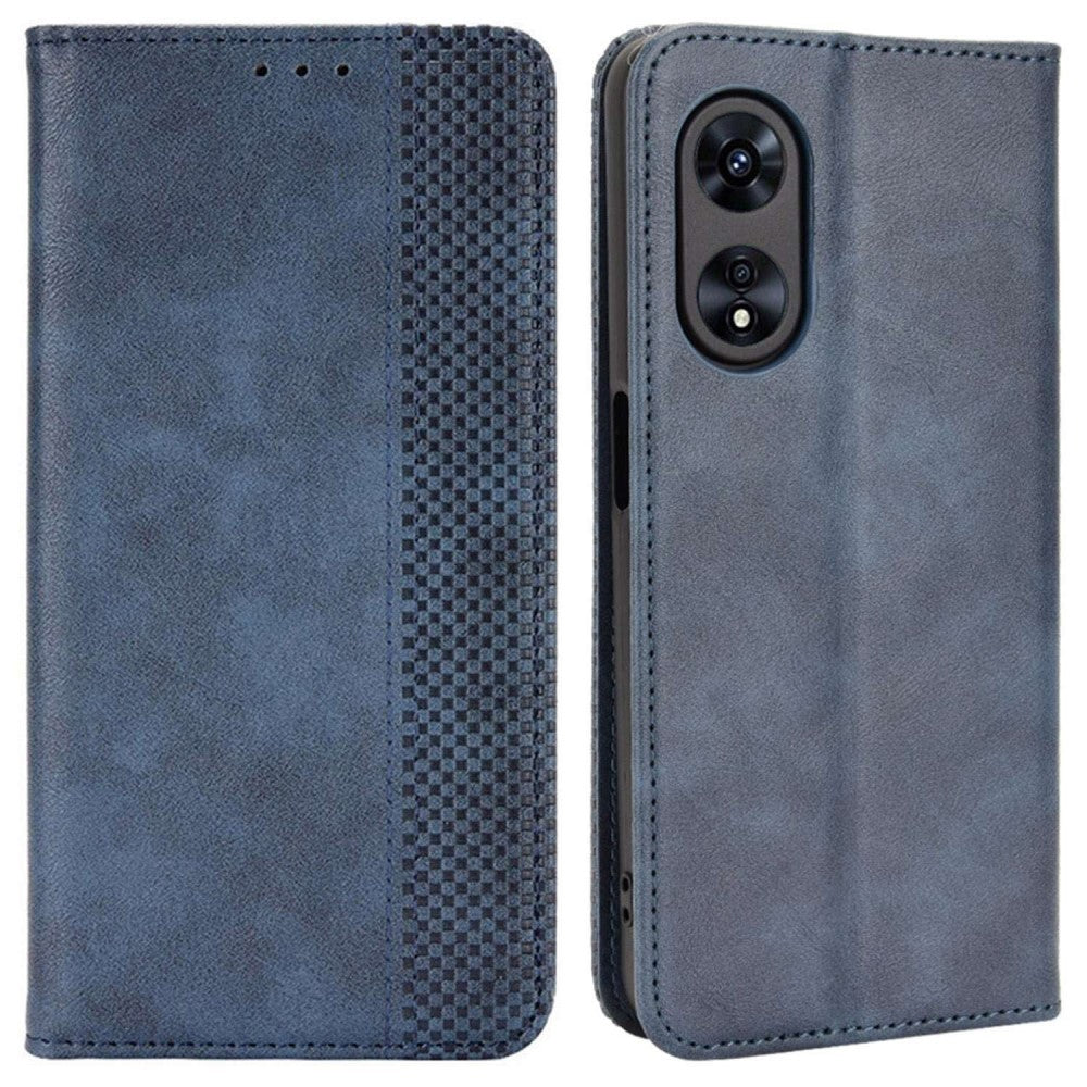 Bofink Vintage Oppo A97 leather case - Blue