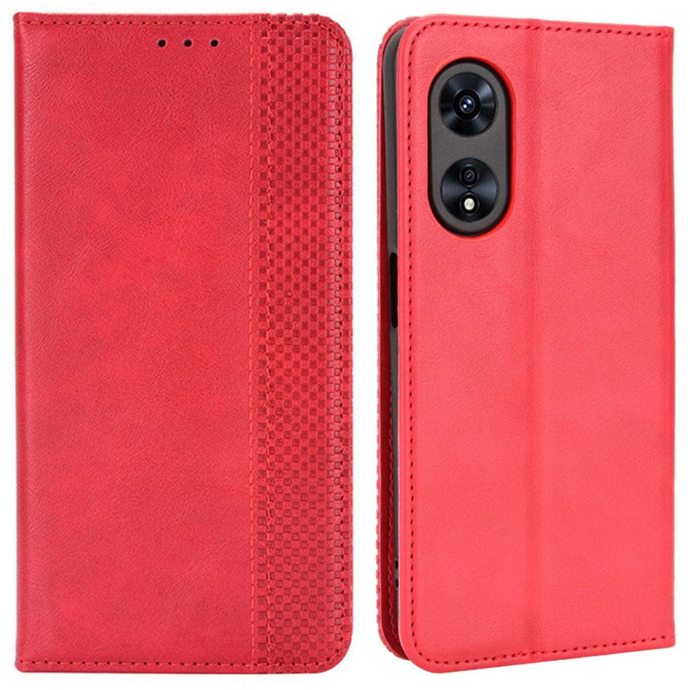 Bofink Vintage Oppo A97 leather case - Red