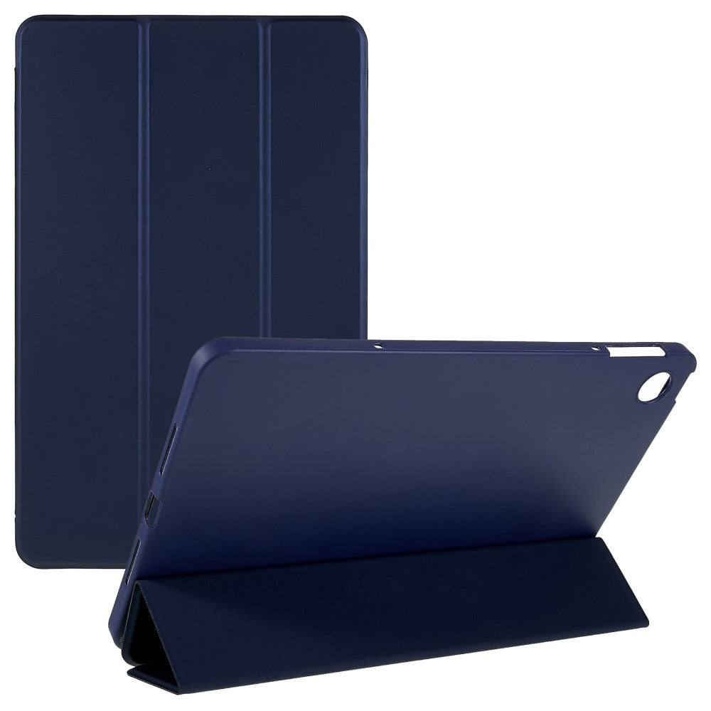 Tri-fold Leather Stand Case for Oppo Pad Air - Blue