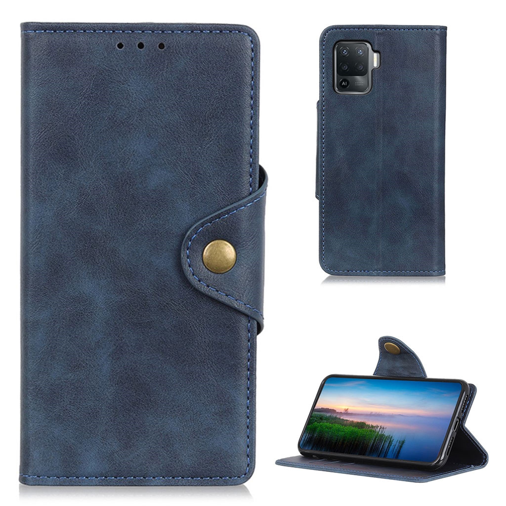 Alpha Oppo F19 Pro / A94 flip case - Blue