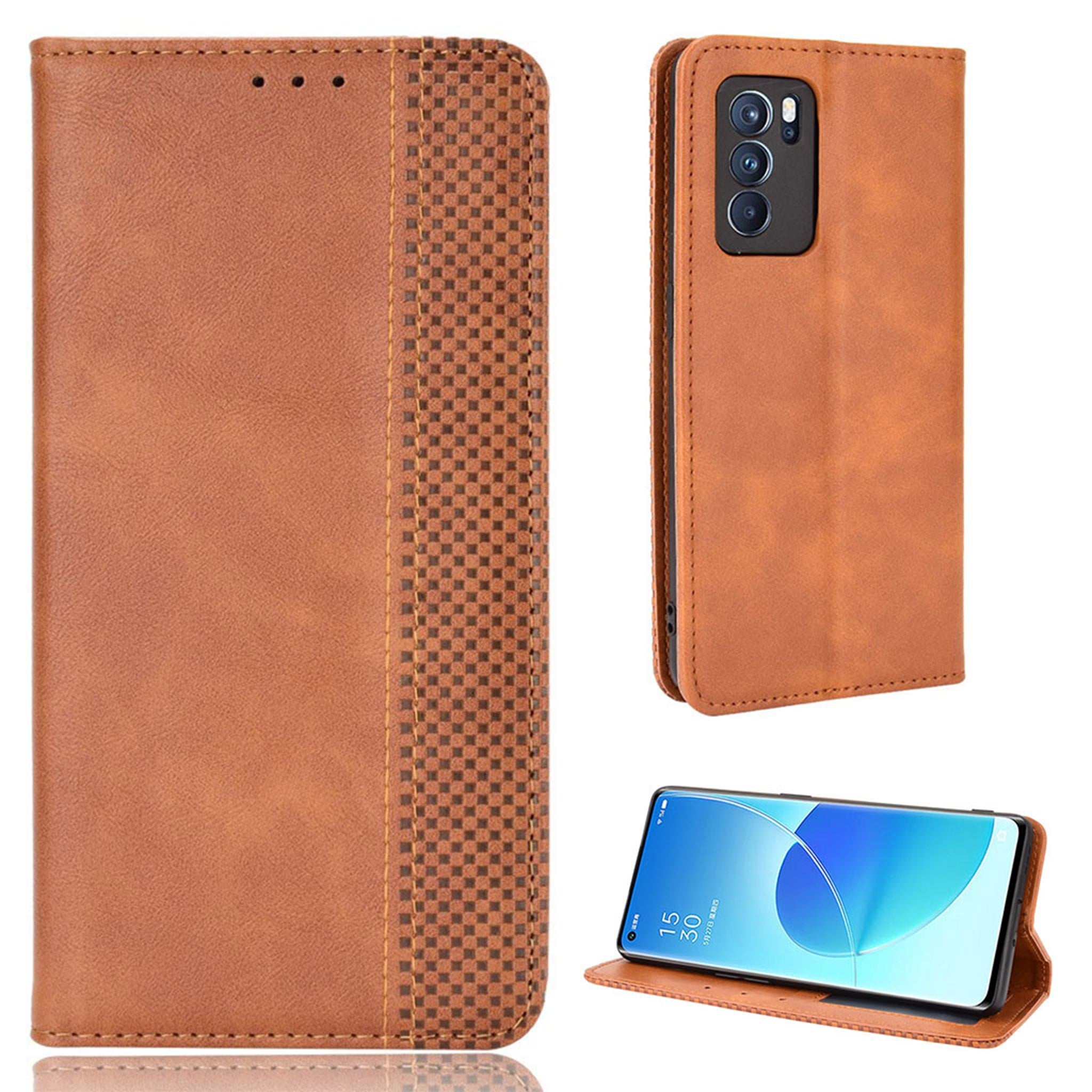 Bofink Vintage Oppo Reno6 Pro 5G leather case - Brown