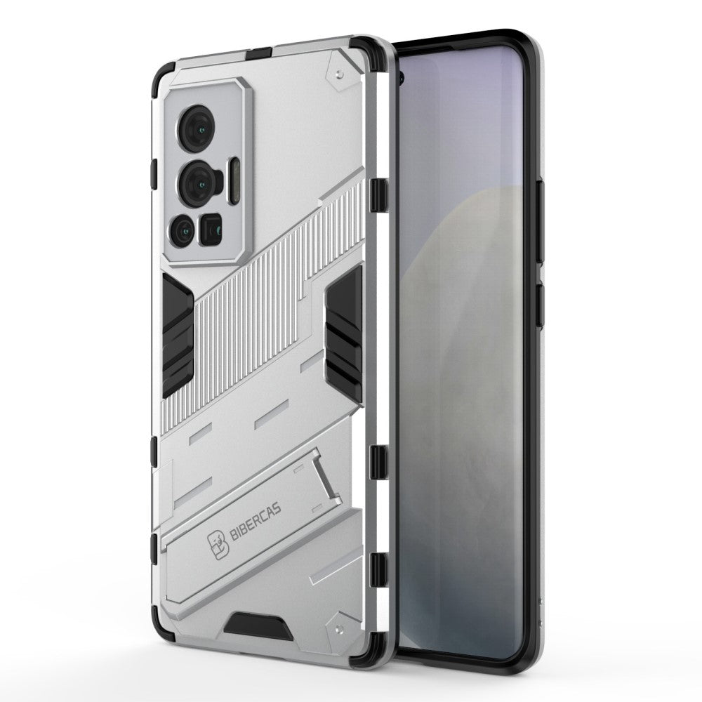 Shockproof hybrid cover with a modern touch for Vivo X70 Pro - White